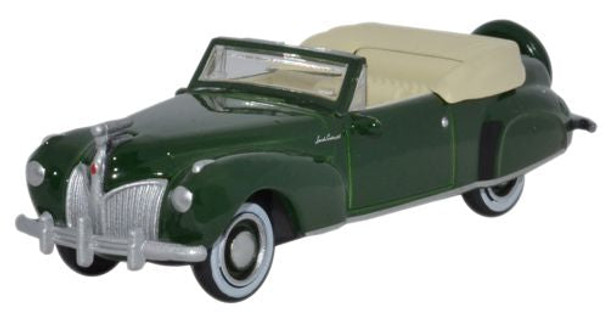 OXD87LC41002 HO Scale 1941 Lincoln Continental Diecast Model Car, Spode Green