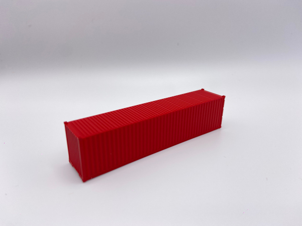 RIH033103 N Scale 40 ft. Containers Model Train, Red - Pack of 3
