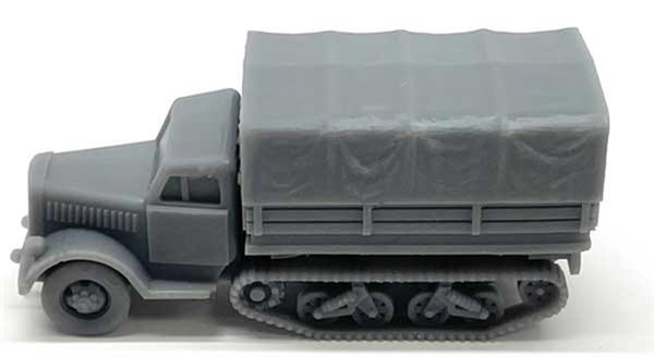 TCPPPM31060 HO Half-Track with Canvas Cover Resin Kit