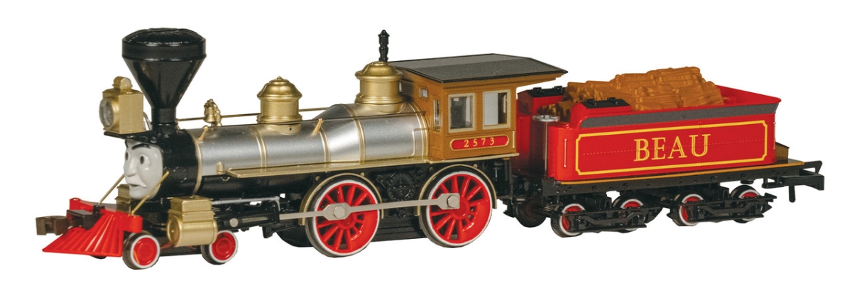 BAC58825 HO Scale Thomas & Friends Beau Locomotive Trains with Operating Headlight