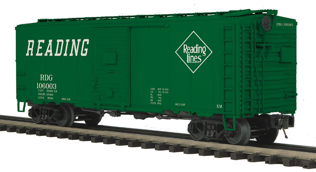 MTH Electric Trains MTH2099395 40 ft. O Scale Reading AAR Box Car -  MTH Electrc Trains