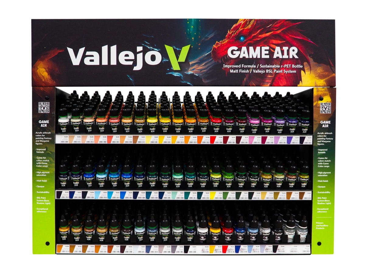 VLJEX731FULL Game Air Complete Range Paint Rack, Assorted Color