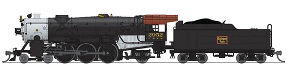 BLI7985 N Scale Chicago Burlington & Quincy 4-6-2 Heavy No. 2952 Model Train