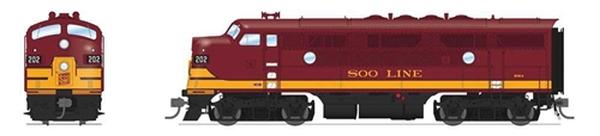 BLI8175 HO Scale EMD F3A Sound & DCC Paragon4 Soo Line No. 202A Model Train