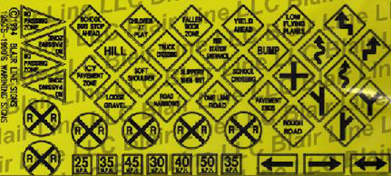 BLR006 N Hwy Warning Sign No.2