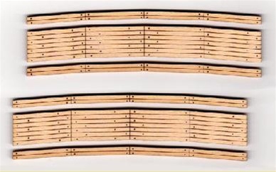 HO Wood Crvd Xing - 35-38 in.