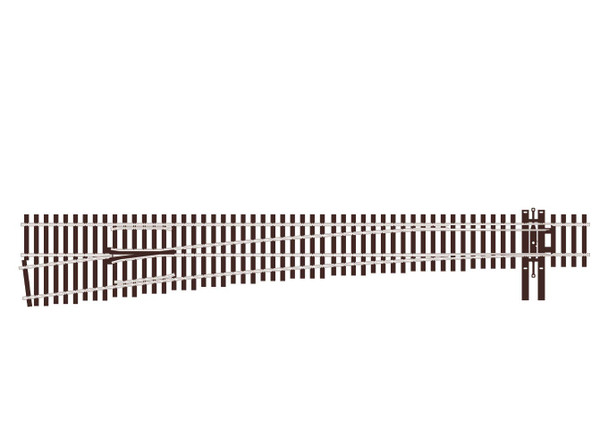 PCOSL-U7082 HO Scale Code 70 Unifrog No.8 Left Hand Turnout Point Model