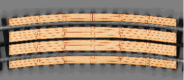 BLR215 O Wood Coverd Xing 54 in. 3 Rail