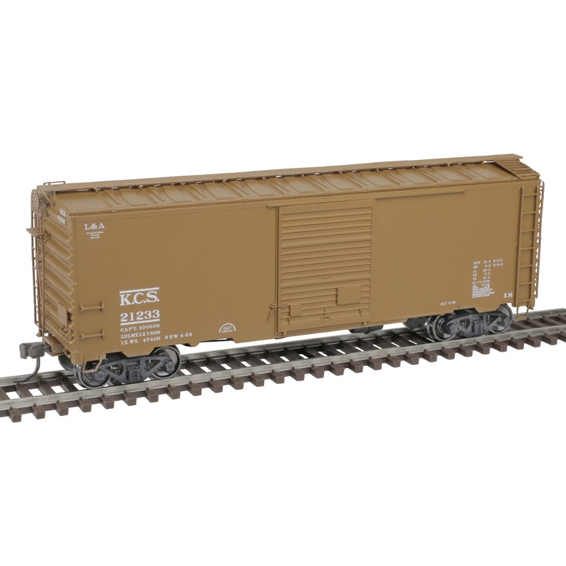 ATL20006821 40 ft. No.21126 HO Scale Kansas City Southern Postwar Model Train Box Car