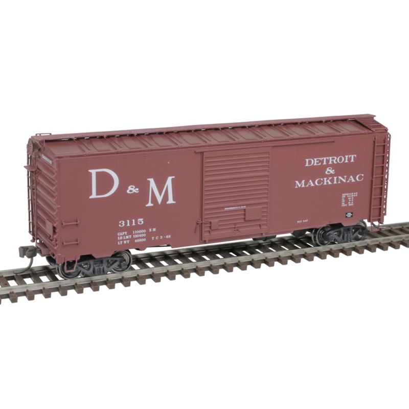 ATL20006816 40 ft. No.3115 HO Scale Detroit & Mackinac Postwar Model Train Box Car