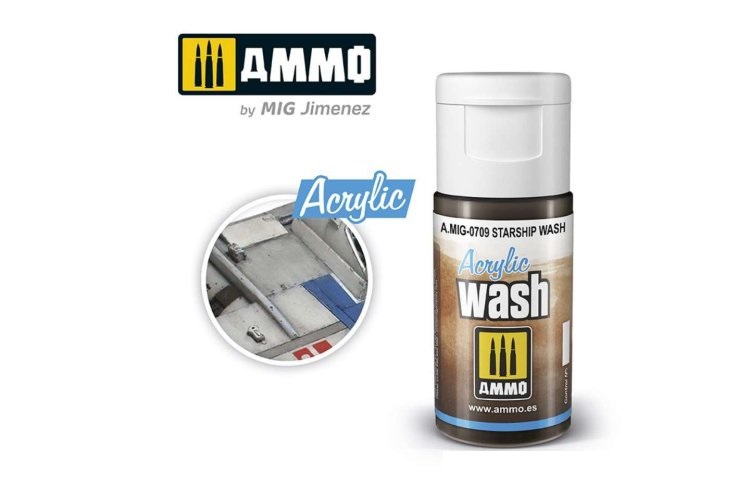 MIG0709 15 ml Acrylic Wash Effects Jar, Starship