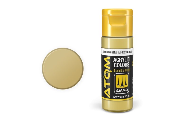 MIG20006 20 ml Acrylic German RAL8031 Paint Bottle, Sand Beige