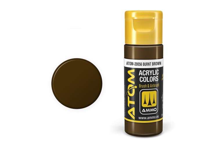 MIG20056 20 ml Acrylic Paint Bottle, Burnt Brown