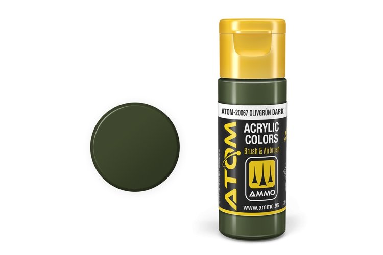 MIG20067 20 ml Acrylic Paint Bottle, Olive Grun Dark