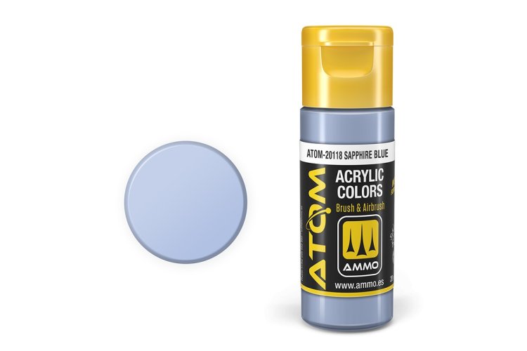 MIG20118 20 ml Acrylic Paint Bottle, Sapphire Blue