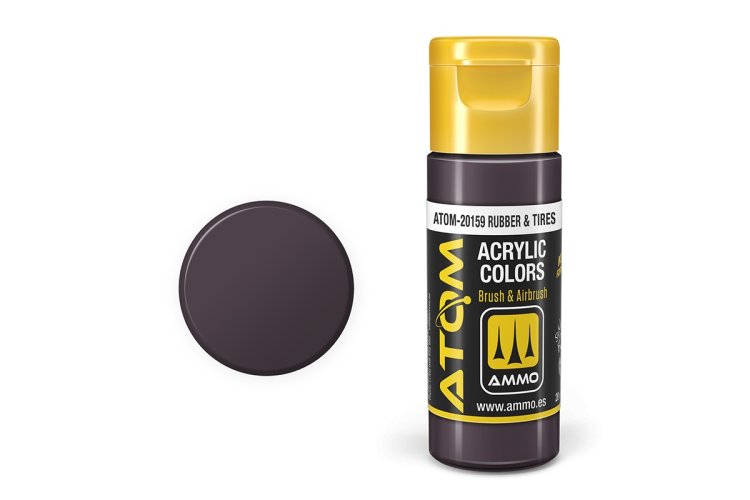 MIG20159 20 ml Acrylic Paint Bottle, Rubber & Tires