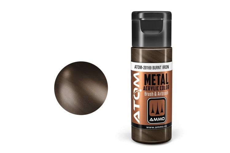 MIG20169 20 ml Acrylic Paint Bottle, Metallic Burnt Iron