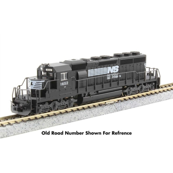 KAT1764826 No.6111 EMD SD40-2 Early DCC Norfolk Southern Model Train, Black & White