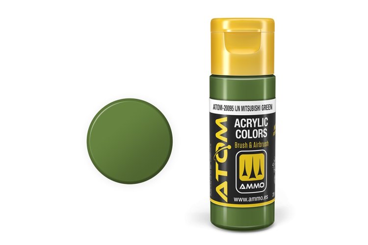 MIG20095 20 ml Acrylic IJN Paint Bottle, Mitsubishi Green