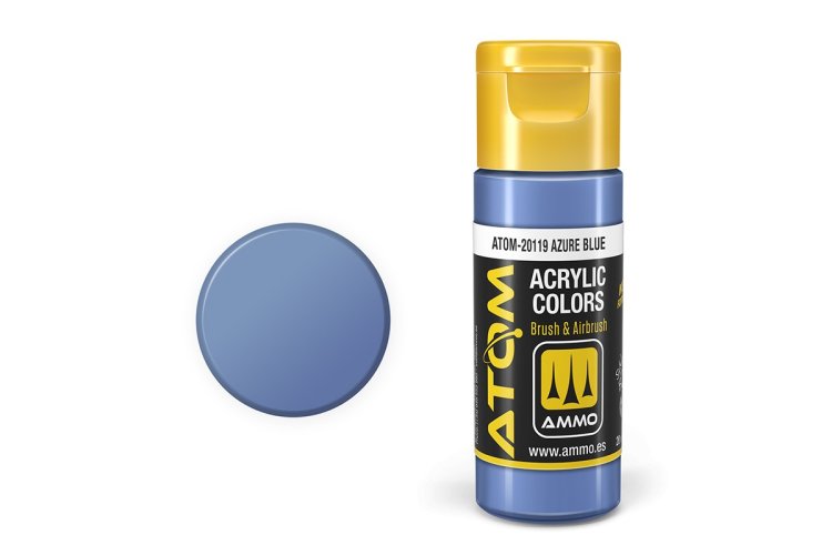 MIG20119 20 ml Acrylic Paint Bottle, Azure Blue