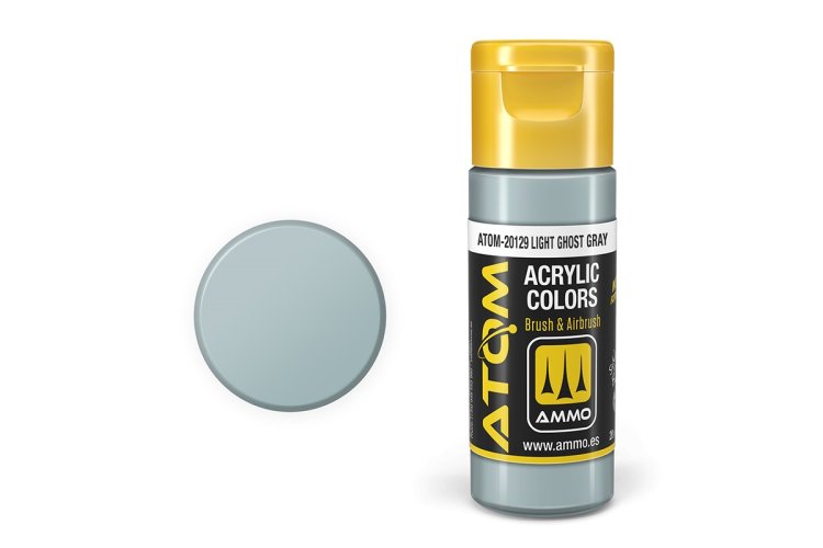 MIG20129 20 ml Acrylic Paint Bottle, LIGHT Ghost Gray