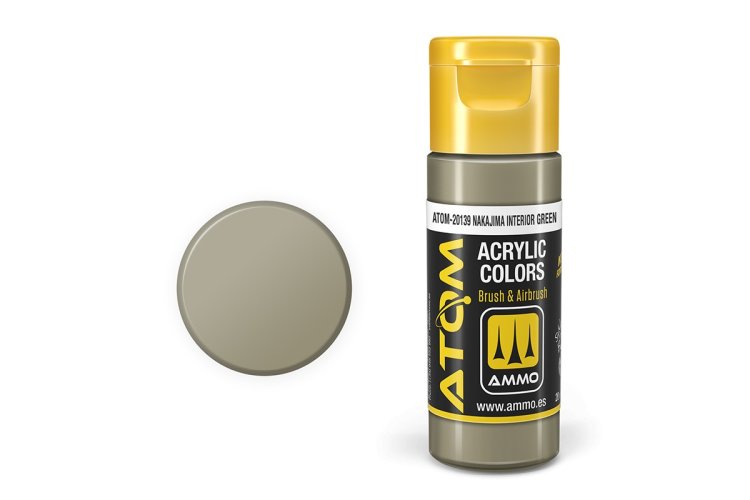 MIG20139 20 ml Acrylic Nakajima Paint Bottle, Interior Green