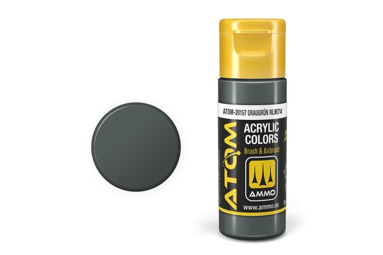 MIG20157 20 ml Acrylic RLM74 Paint Bottle, Graugrun