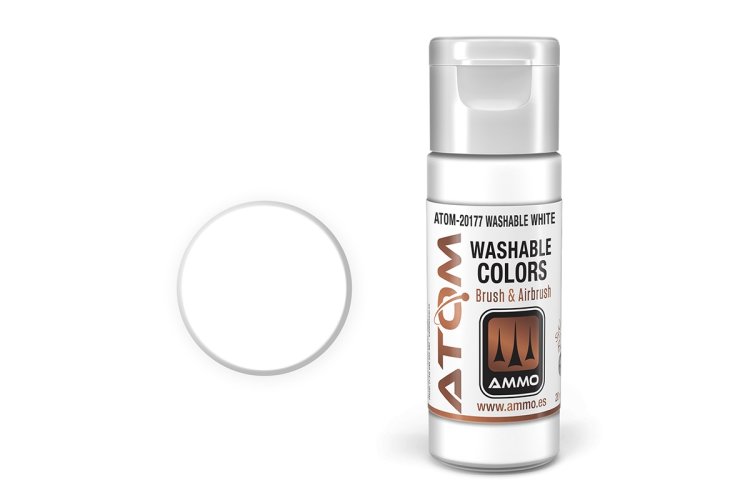 MIG20177 20 ml Acrylic Paint Bottle, Washable White