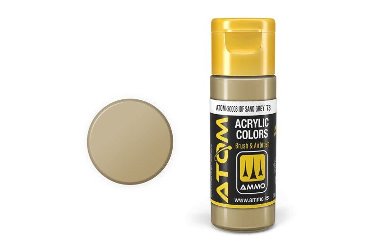 MIG20008 20 ml Acrylic IDF RAL73 Paint Bottle, Sand Gray