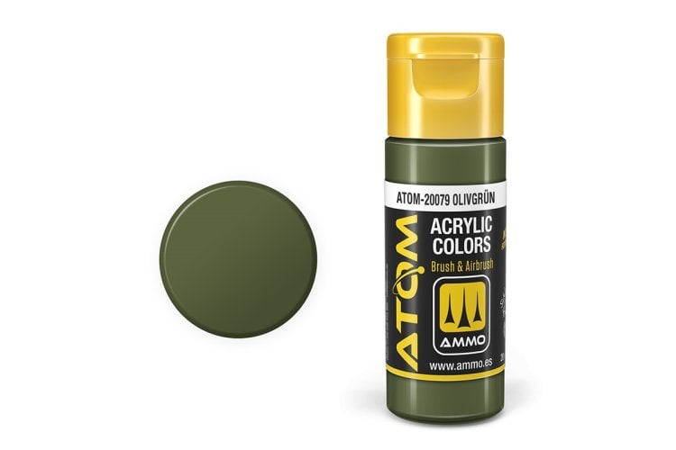 MIG20079 20 ml Acrylic Paint Bottle, Olivgrun
