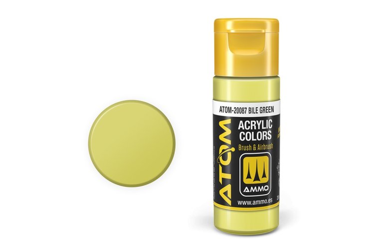 MIG20087 20 ml Acrylic Paint Bottle, Bile Green