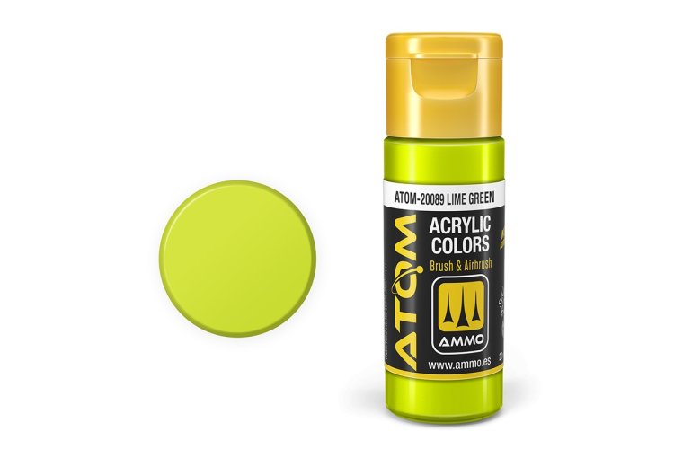 MIG20089 20 ml Acrylic Paint Bottle, Lime Green