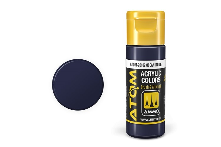 MIG20102 20 ml Acrylic Paint Bottle, Ocean Blue