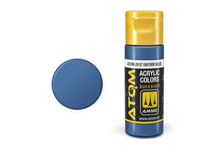 MIG20107 20 ml Acrylic Paint Bottle, Uniform Blue