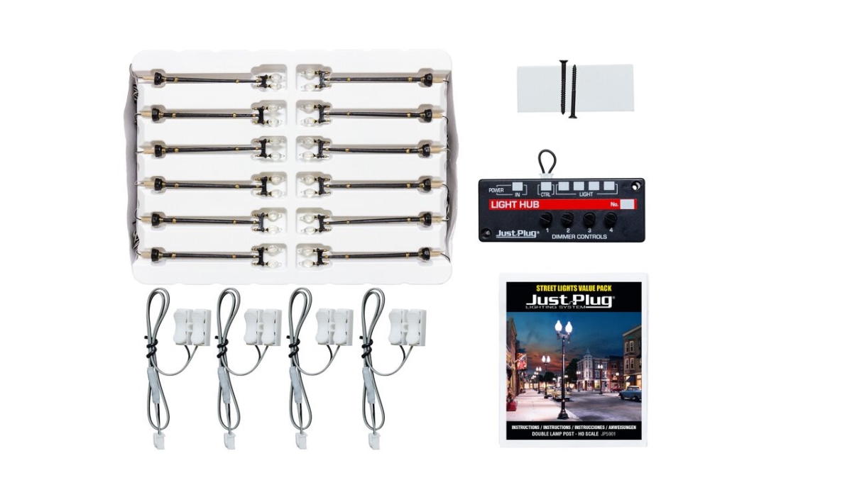 Picture of Woodland Scenics WOO5901 HO Scale Double Lamp Post - Pack of 12