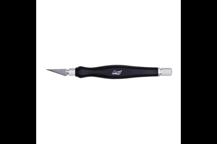 Excel EXL16026 Aluminum Fit Grip Knife Tool, Black