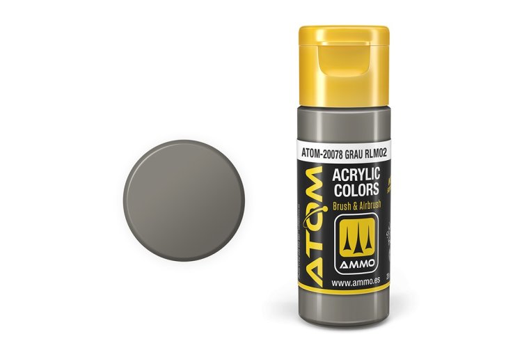 MIG20078 20 ml Acrylic RLM02 Paint Bottle, Gray