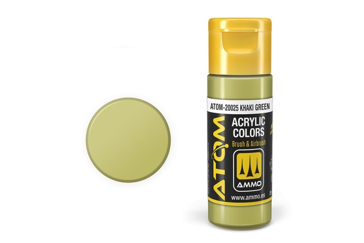 MIG20025 20 ml Acrylic Paint Bottle, Khaki Green