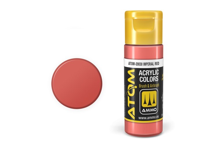 MIG20030 20 ml Acrylic Paint Bottle, Imperial Red