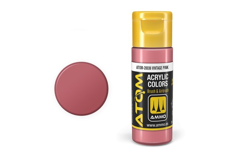 MIG20036 20 ml Acrylic Paint Bottle, Vintage Pink