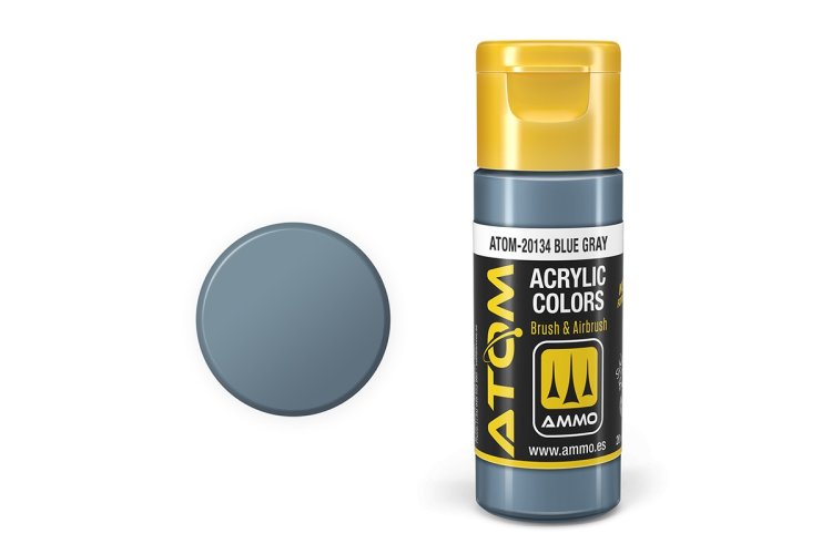 MIG20134 20 ml Acrylic Paint Bottle, Blue & Gray