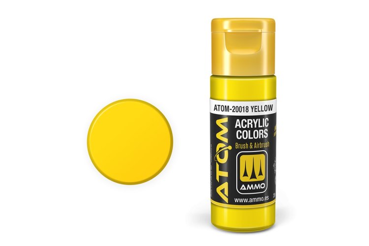 MIG20018 20 ml Acrylic Paint Bottle, Yellow