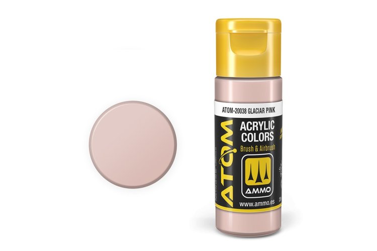 MIG20038 20 ml Acrylic Paint Bottle, Glacier Pink