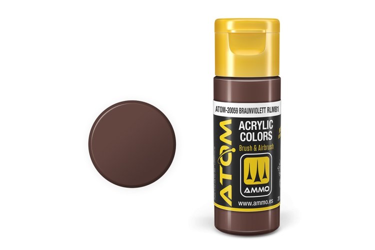 MIG20059 20 ml Acrylic RLM81 Paint Bottle, Braun Violet