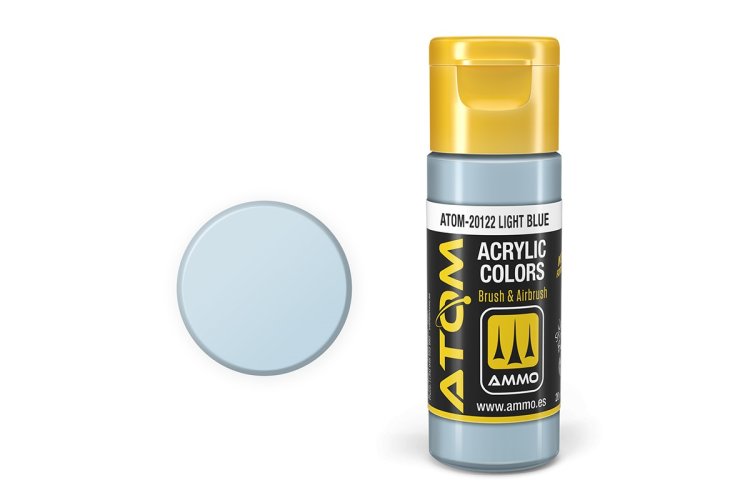 MIG20122 20 ml Acrylic Paint Bottle, Light Blue
