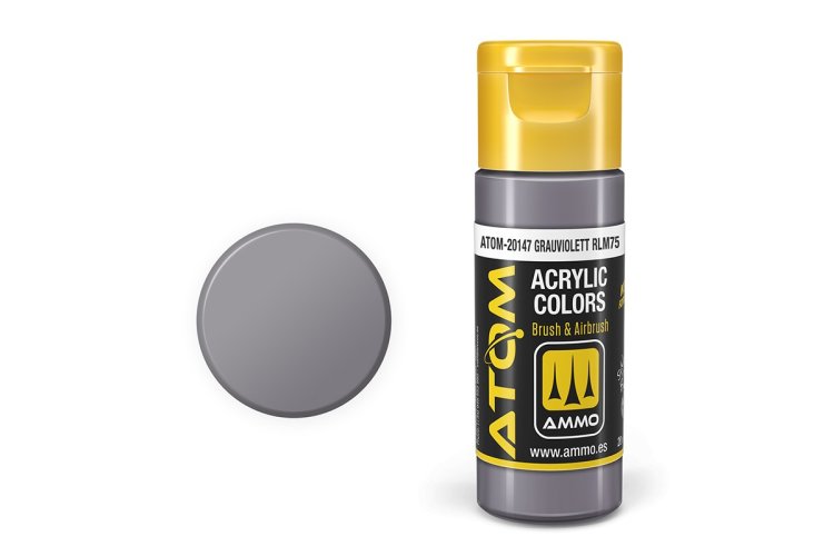 MIG20147 20 ml Acrylic RLM75 Paint Bottle, Grauviolett