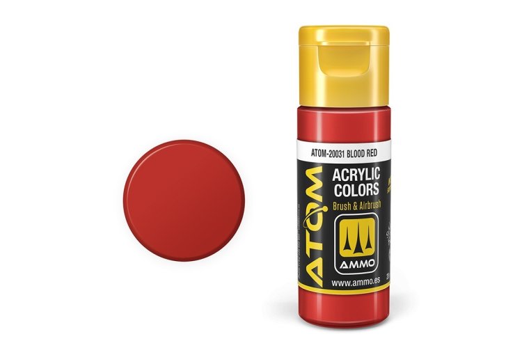 MIG20031 20 ml Acrylic Paint Bottle, Blood Red