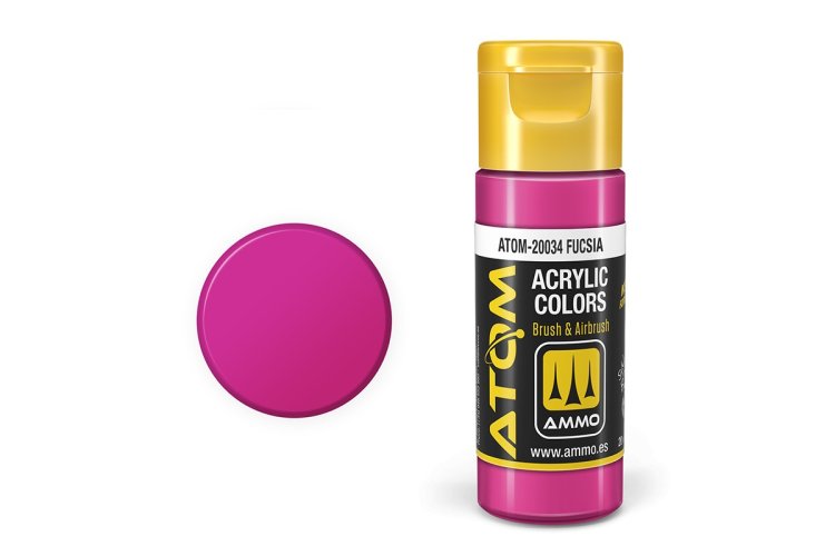 MIG20034 20 ml Acrylic Paint Bottle, Fuchsia
