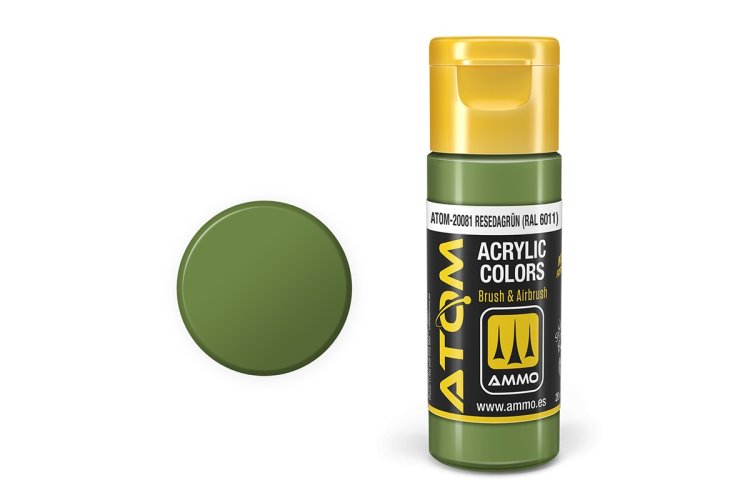 MIG20081 20 ml Acrylic RAL6011 Paint Bottle, Resedagrun