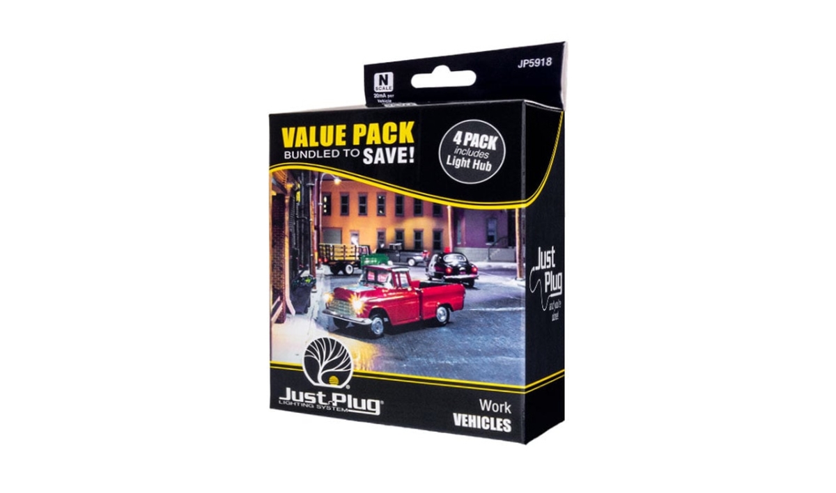 WOO5918 N-Scale Just Plug Work Vehicle Value Pack